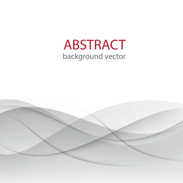 Vector Abstracto color liso fondo de onda gris.Vector illustr — Vector de stock