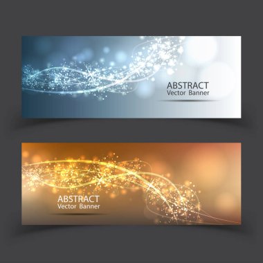 Banner vector abstract blue motion light effect background. Comp clipart