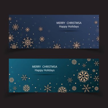 Afiş Noel. Vektör tasarım öğeleri kümesi.