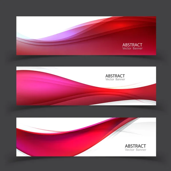 Modern abstract banner vector design. Set of vector design eleme — Stock Vector