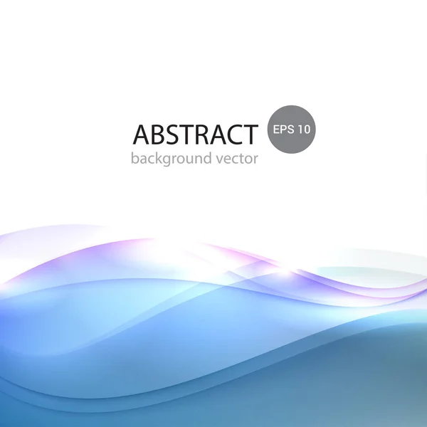 Vector abstrakt slät färg våg bakgrund. Vektorillustration — Stock vektor