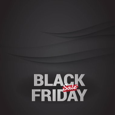 Siyah Cuma satış posterler vektör.