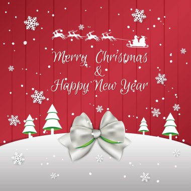 Noel ve yeni yıl arka plan. Noel kartı. Vektör Illustrati