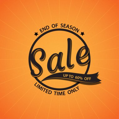 Büyük satış tasarım şablonu. Vektör çizim