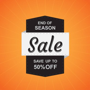 Büyük satış tasarım şablonu. Vektör çizim