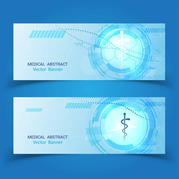 Uppsättning av medicinska Banners vektorillustration. EPS-10. — Stock vektor