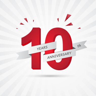 Yıldönümü kutlamaları numaraları arka plan. vektör 