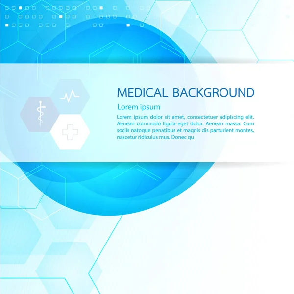 Molécules abstraites conception de concept de fond médical Ve — Image vectorielle