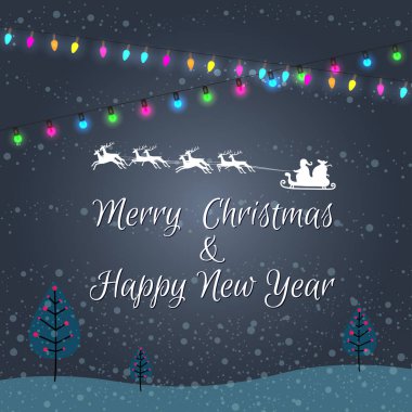 Noel ışıkları arka plan. Parlayan ışık Ampüller tasarım