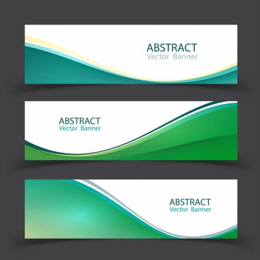 Afiş şablonlar kümesi. Modern tasarlamak vektör çizim de