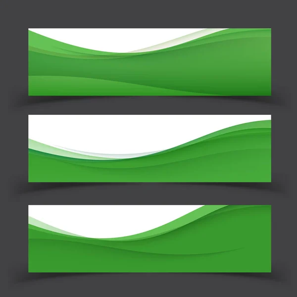 Conjunto de plantillas de banner. Moderna abstracta Vector Illustration de — Vector de stock