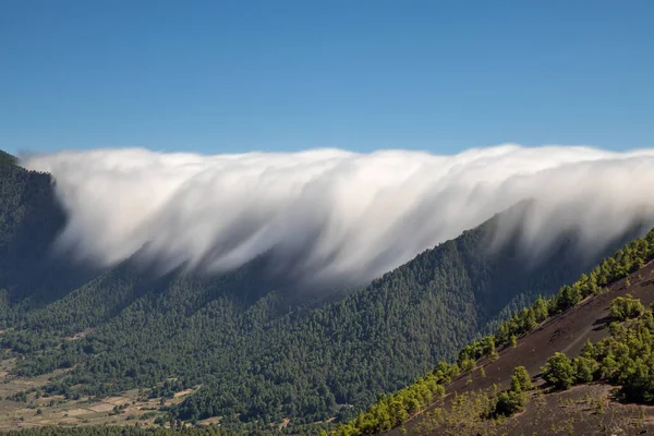 Cachoeira nuvem de La Palma — Fotografia de Stock