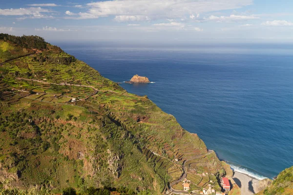 Punto di vista sulla costa nord di Madeira — Foto Stock