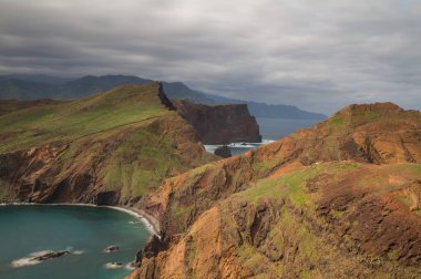 Ponta De Sao Lourenco 'daki sahil şeridi.