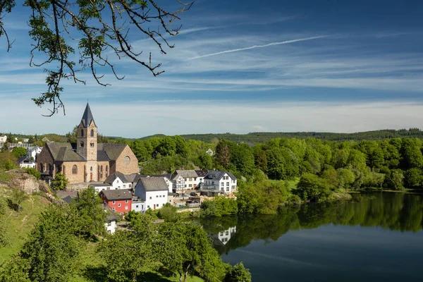 Panorama Volcanic Ulmener Maar Eifel Rhineland Palatinate — Stock Photo, Image