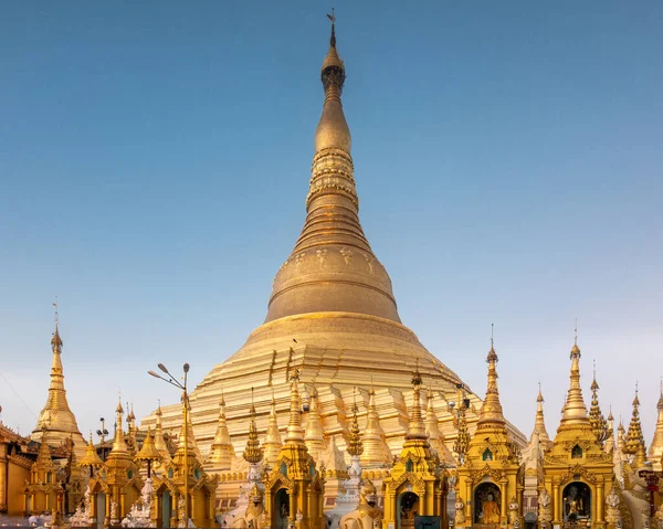 Goldene Stupa Der Shwedagon Pagode Yangon Myanmar — Stockfoto