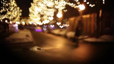 Şehir ışıkları kalp şeklinde