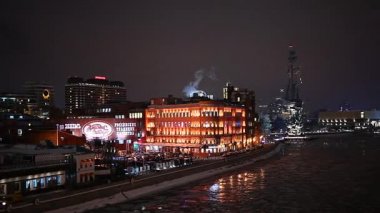 Gece görünümü Moskova