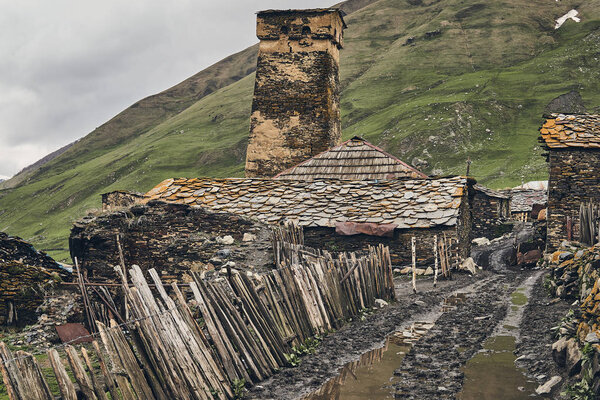 National ancient Georgian village.