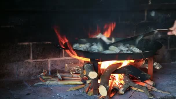 西班牙海鲜饭和光 — 图库视频影像