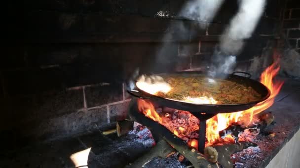 Paella e luce — Video Stock