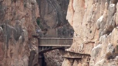El Caminito del Rey son Köprüsü'nden, rota son uzaklaştırma