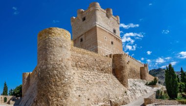 Villena kale alt manzaralı Costa Blanca Alicante İspanya