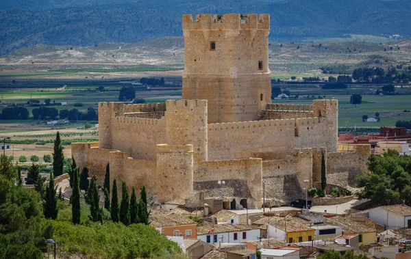 Villena slott i costa blanca alicante Spanien — Stockfoto