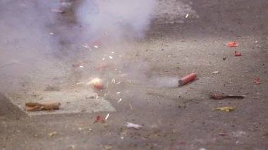 Süper ağır çekimde havai fişek