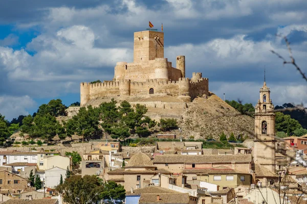 Château de Biar au sommet de la colline, Alicante, Espagne — Photo