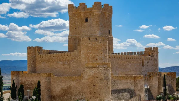 Castelo Villena close-up em Costa Blanca Alicante Espanha — Fotografia de Stock