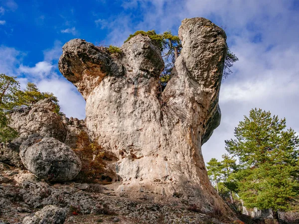 Formações cársticas no parque Majadas, Cuenca — Fotografia de Stock