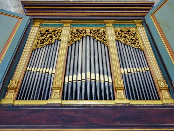Kerk orgelpijpen — Stockfoto