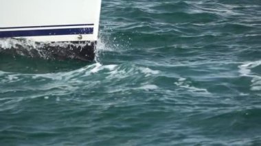 Yelkenli ise yelken closeup süper yavaş hareket
