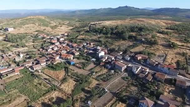 Figueruela de Arriba aerial view, Zamora — 图库视频影像