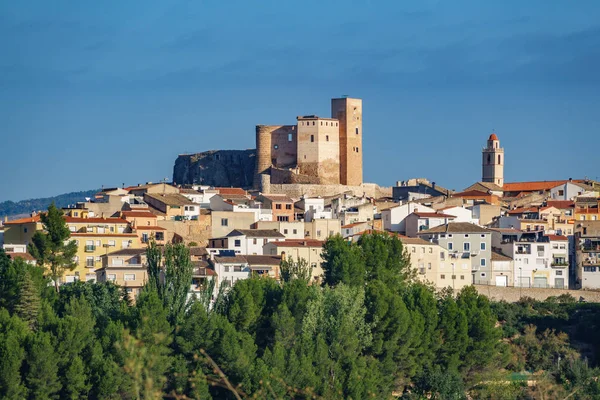 Cofrentes città e castello — Foto Stock