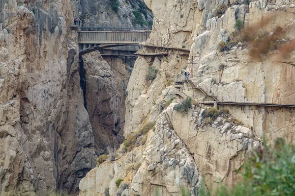 El Caminito del Rey footpath final bridge — Φωτογραφία Αρχείου