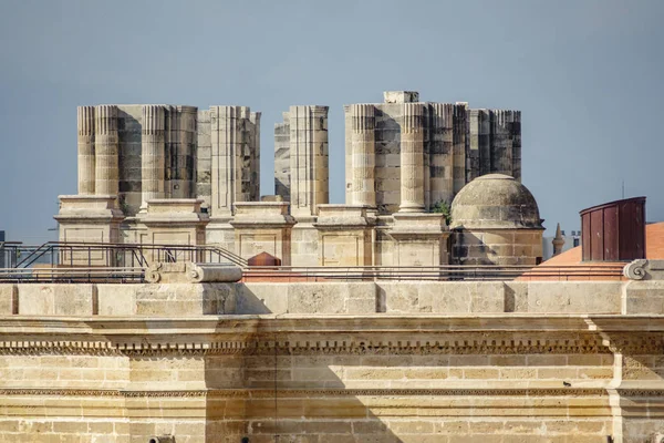 Malaga Cathedral oavslutade tower detalj — Stockfoto