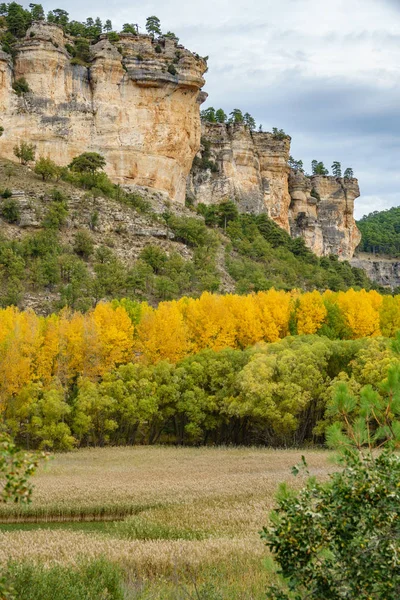 Осенний пейзаж с вертикальными скалами в Cuenca n5 — стоковое фото