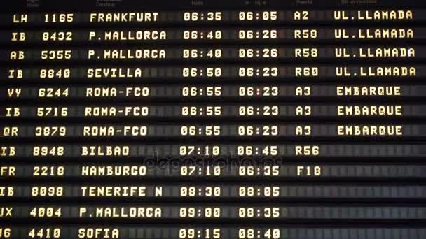 Embarquement à l'aéroport en Espagne 