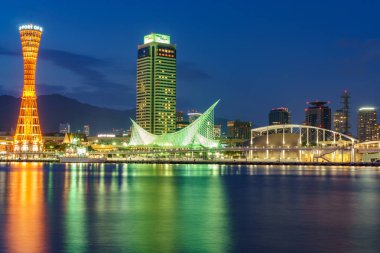 Kobe, Japonya - 3 Haziran 2015: Kobe tower adlı bağlantı noktası Kobe Kobe, Japonya.