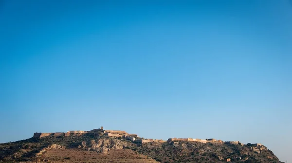 Sagunto zamek na wzgórzu w Hiszpanii — Zdjęcie stockowe