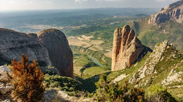 Vista superior de Riglos Mallets en Aragón —  Fotos de Stock