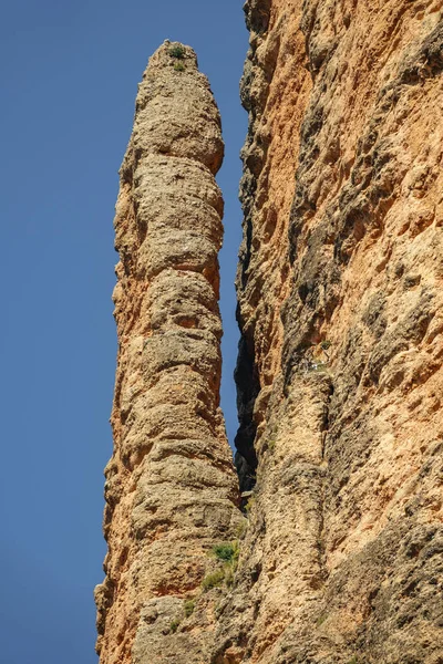 Mallos de Riglos El Puro in Huesca against blue sky — 스톡 사진