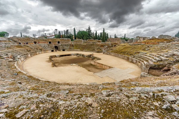 Römisches Amphitheater in Merida, Spanien — Stockfoto