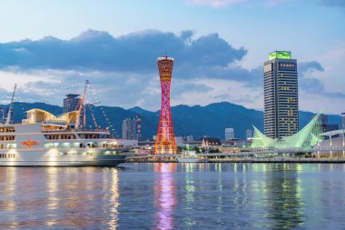 Kobe, Japonya - 3 Haziran 2015: Kobe tower adlı bağlantı noktası Kobe Kobe, Japonya.