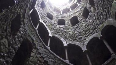 Quinta da Regaleira bottom view in 4k