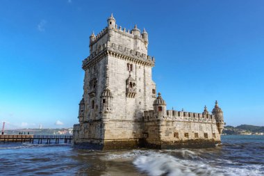 Lizbon Torre de Belem uzun pozlama