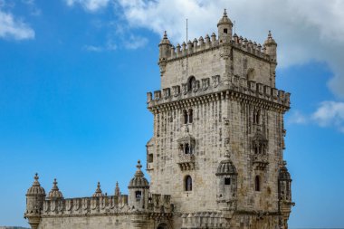 Lizbon Torre de Belem yüksek bölümünde