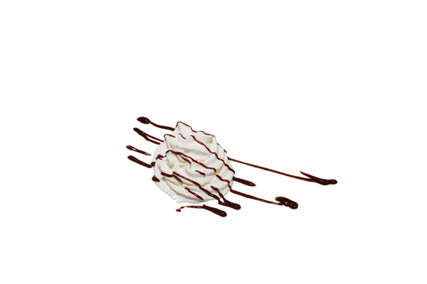 ホワイト チョコレート クリームの山 — ストック写真